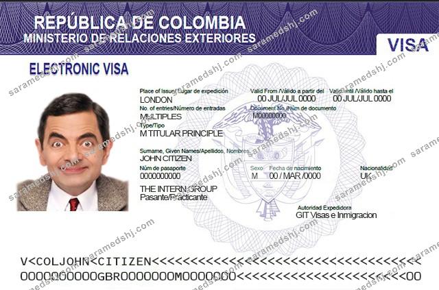 Colombia electronic visa